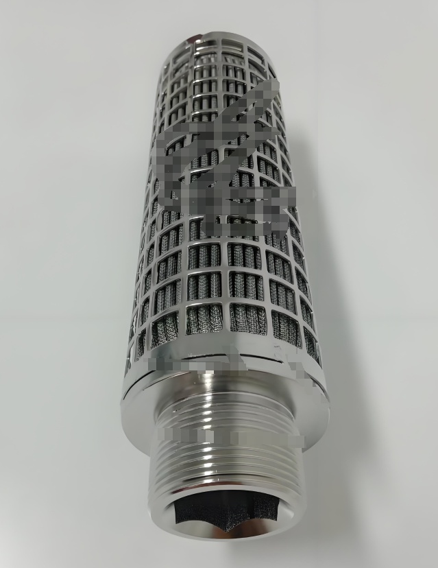 Stainless steel folding mesh filter element