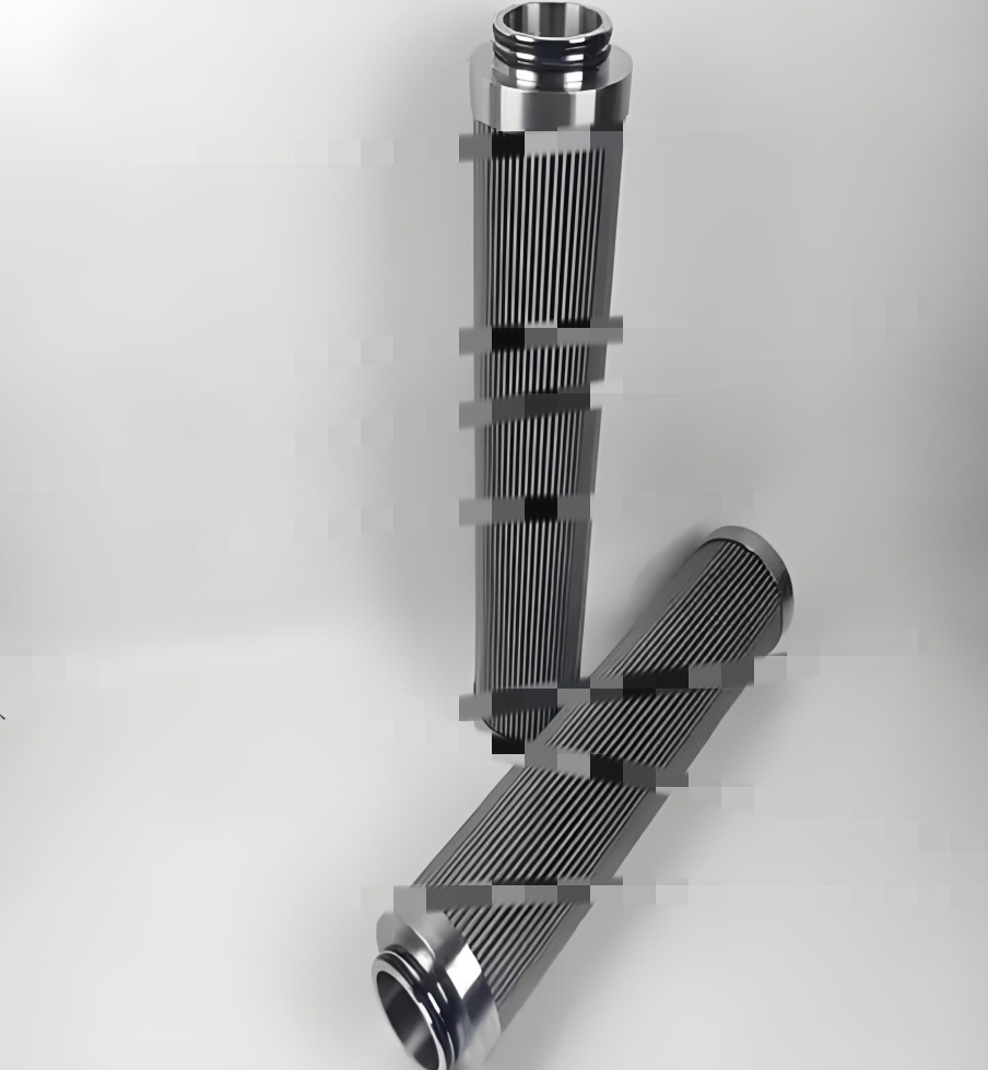 Stainless steel folding felt filter cartridge